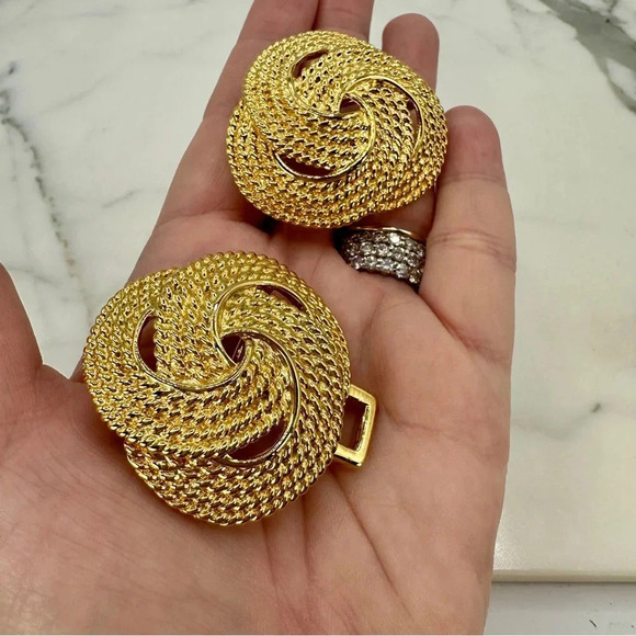 Vintage Paqette Signed Belt Buckle Set Rope Knot Design Dimensional Esta… - Picture 4 of 11